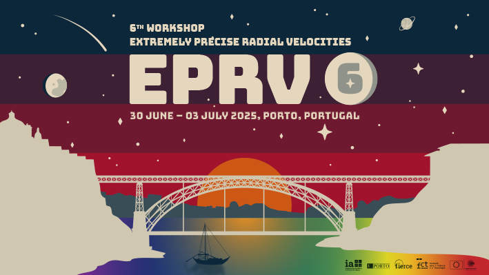 Conferência internacional | The Sixth Workshop on Extremely Precise Radial Velocities | 30 junho a 3 de julho de 2025, no Porto