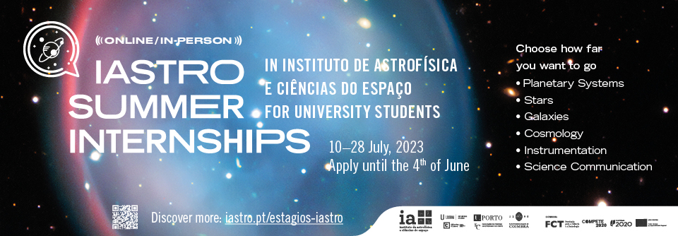 IAstro Summer Internships 2023 | 10 a 28 de julho