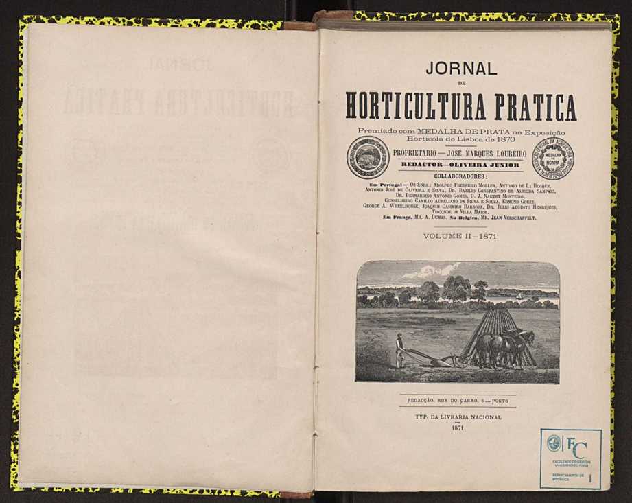 0002-Jornal de Horticultura Prtica II 1871 3