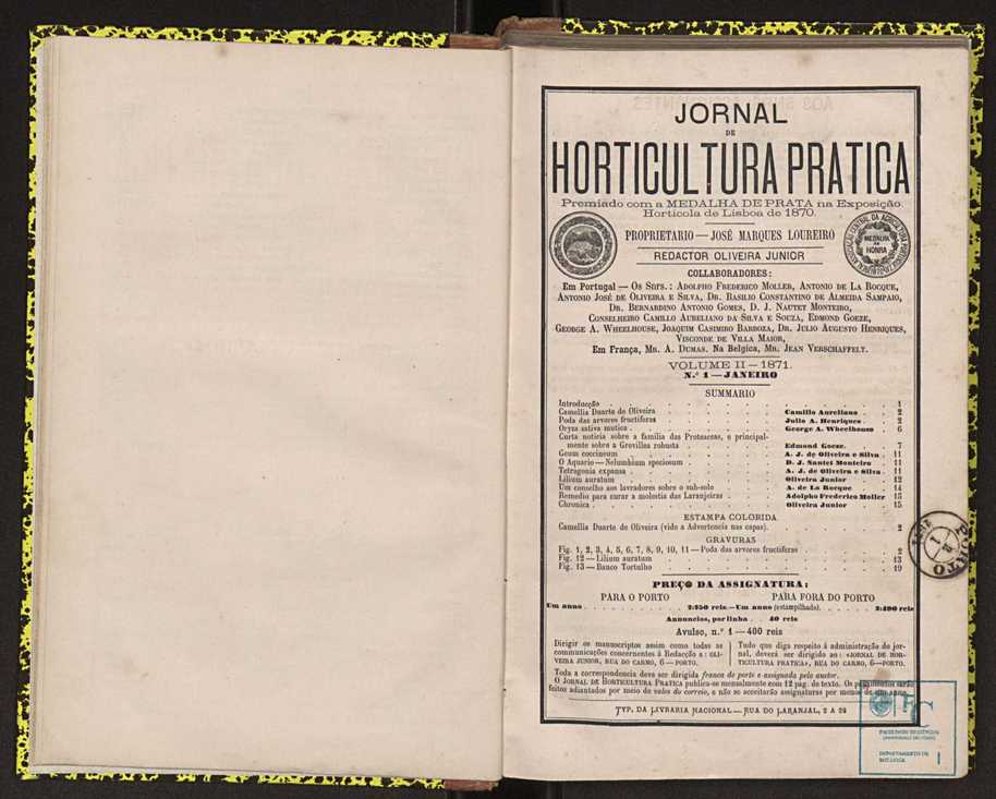 0002-Jornal de Horticultura Prtica II 1871 10