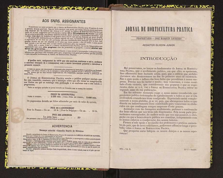 0002-Jornal de Horticultura Prtica II 1871 11