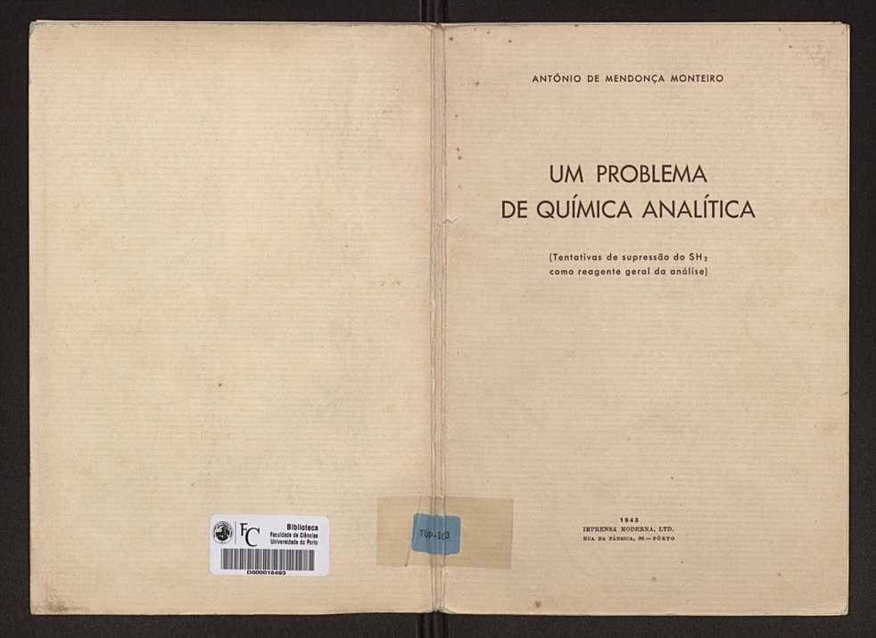 Umproblema de qumica analtica:tentativas de supresso do SH2 como reagente geral da anlise 1