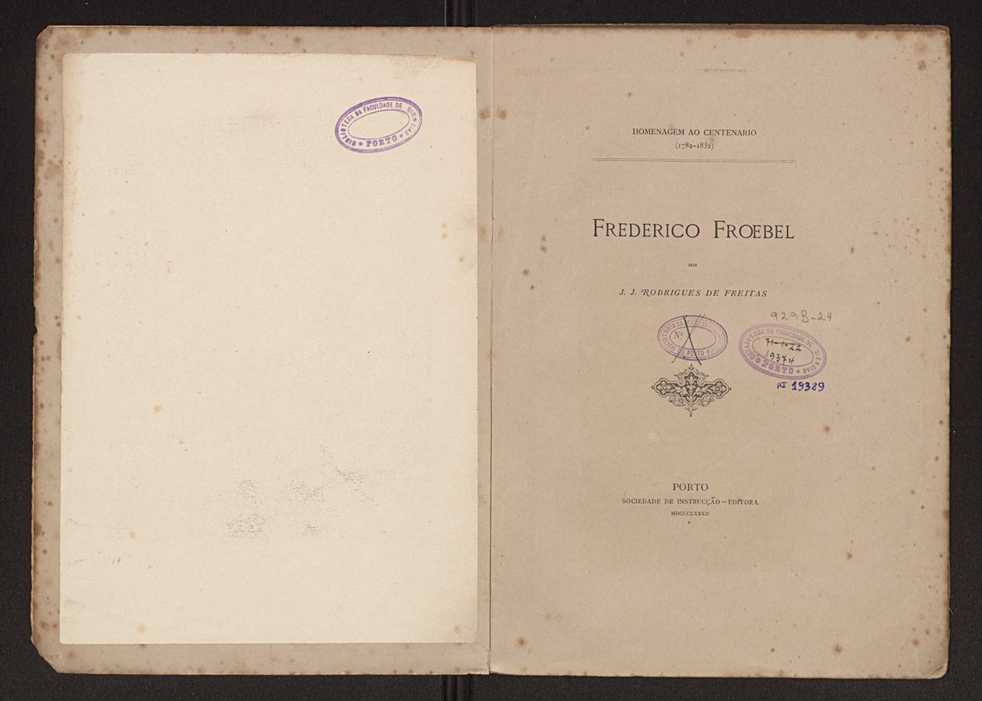 Frederico Froebel:homenagem ao centenrio, 1782-1852 4