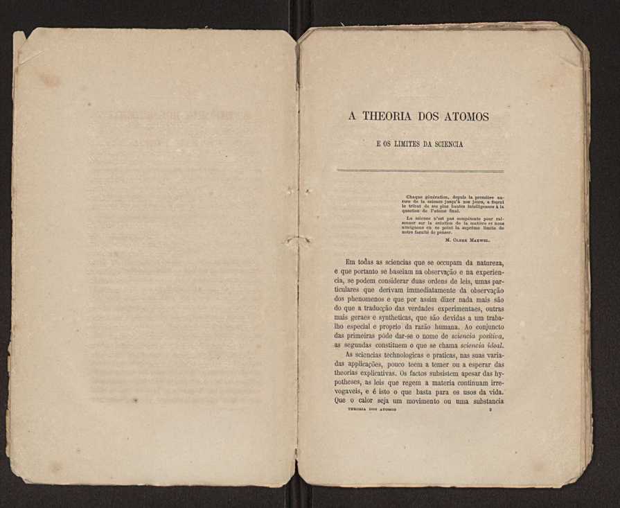 A�theoria dos atomos e os limites da sciencia�:�tres capitulos de Physica Geral� 10