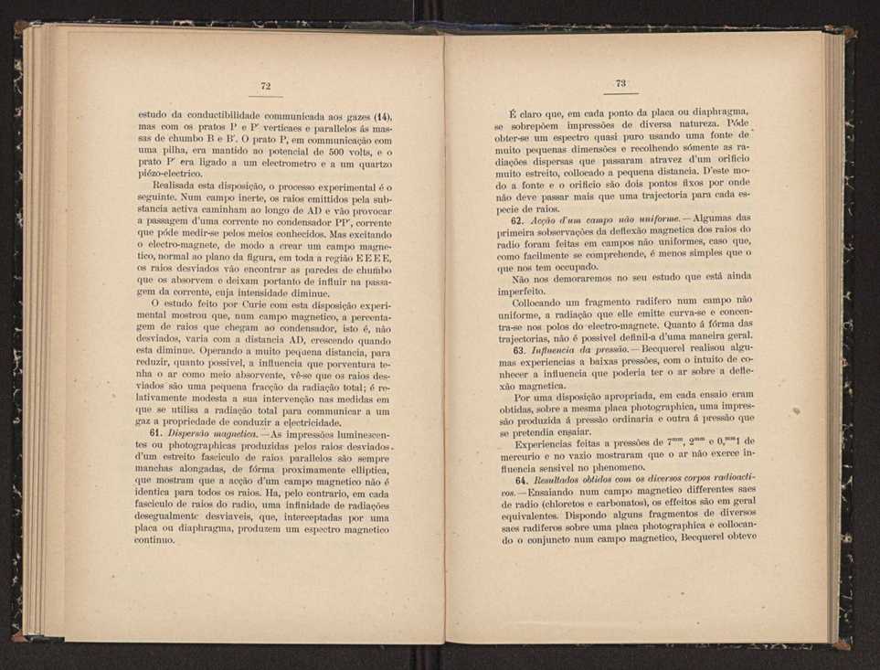 Osraios de Becquerel e o polonio, o radio e o actinio 45