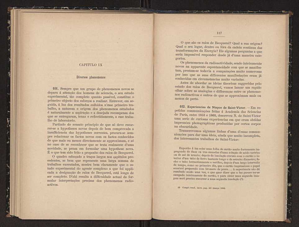 Osraios de Becquerel e o polonio, o radio e o actinio 67