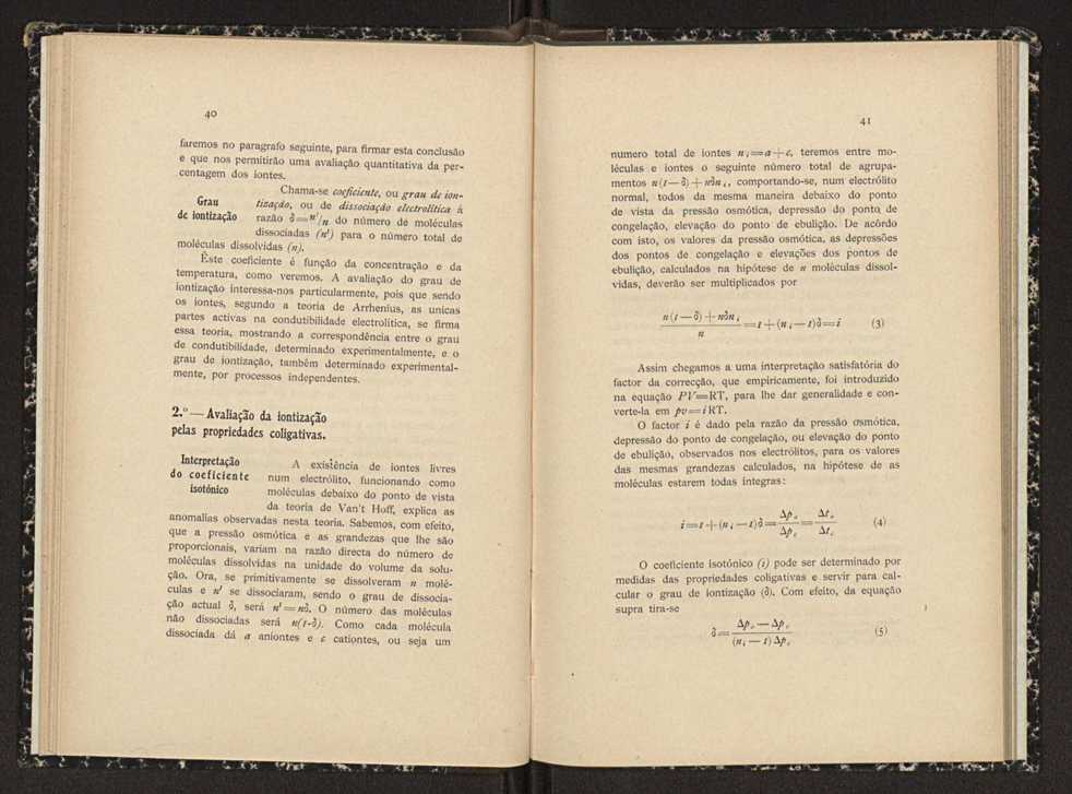 Liberdade e motilidade dos iontes:condutibilidade dos electrlitos 22