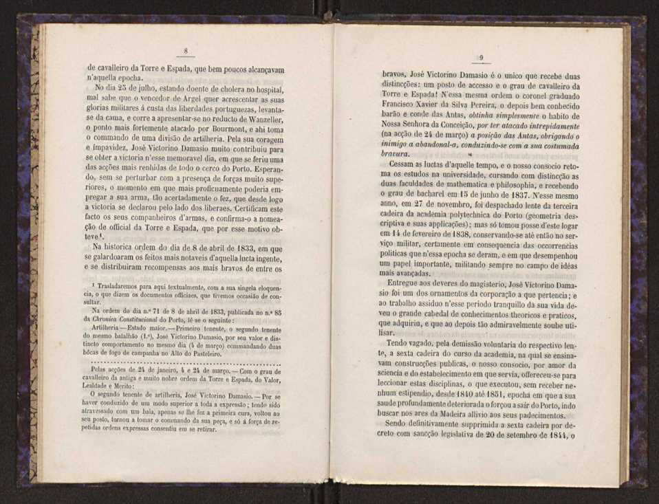 Elogio historico de Jos Victorino Damasio:discurso lido perante a associao dos engenheiros civis portugueses por occasio da inaugurao do retrato do illustre general na sala das suas sesses em 30 de dezembro de 1876 6