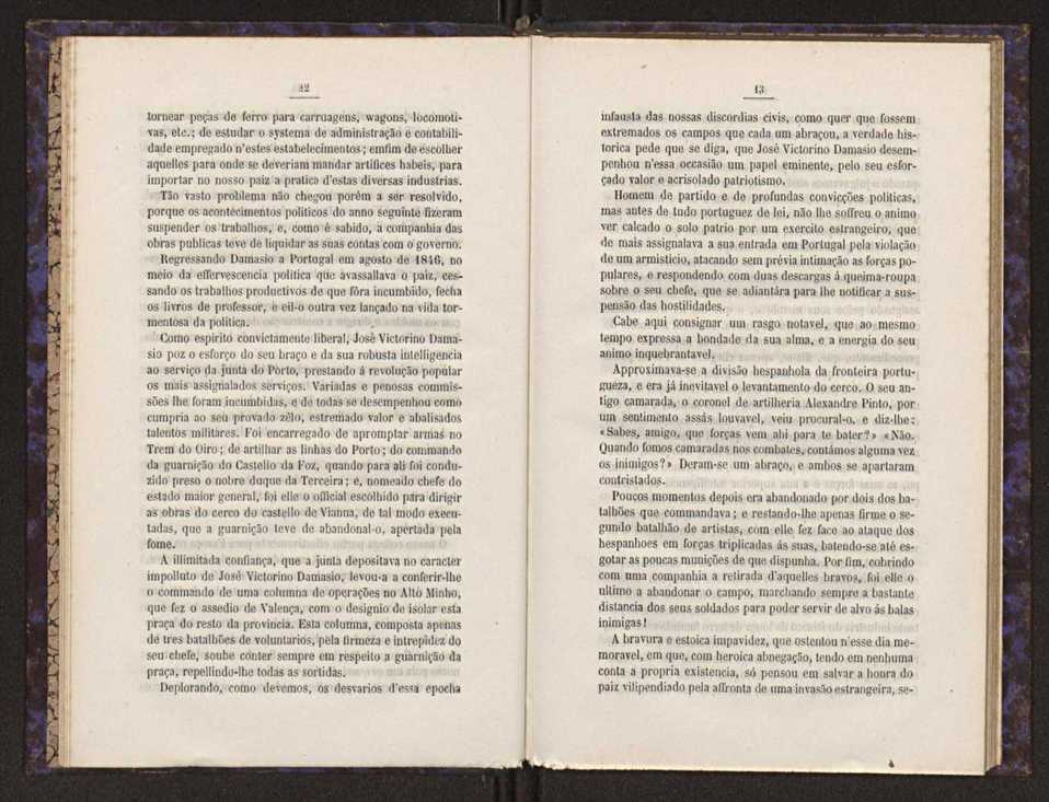 Elogio historico de Jos Victorino Damasio:discurso lido perante a associao dos engenheiros civis portugueses por occasio da inaugurao do retrato do illustre general na sala das suas sesses em 30 de dezembro de 1876 8