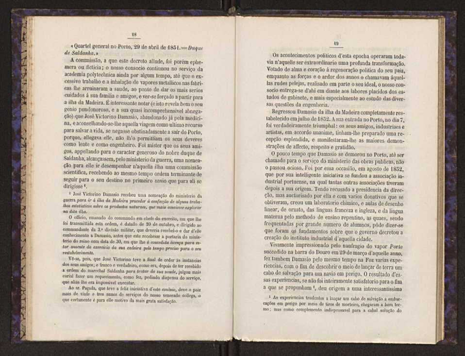 Elogio historico de Jos Victorino Damasio:discurso lido perante a associao dos engenheiros civis portugueses por occasio da inaugurao do retrato do illustre general na sala das suas sesses em 30 de dezembro de 1876 11