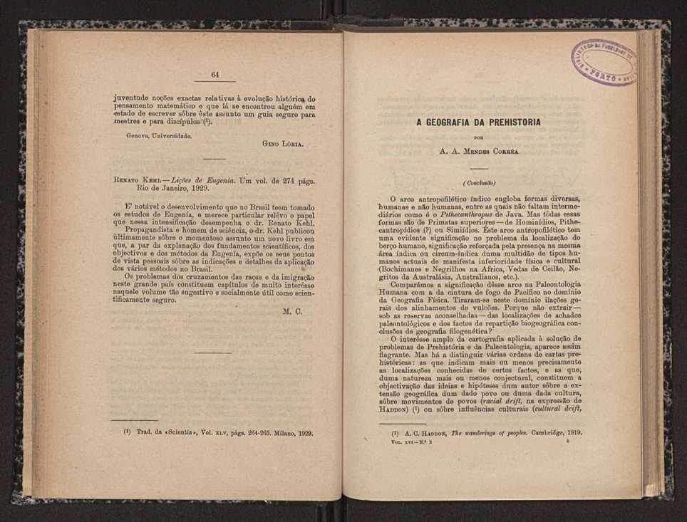 Anais da Faculdade de Scincias do Porto (antigos Annaes Scientificos da Academia Polytecnica do Porto). Vol. 16 34