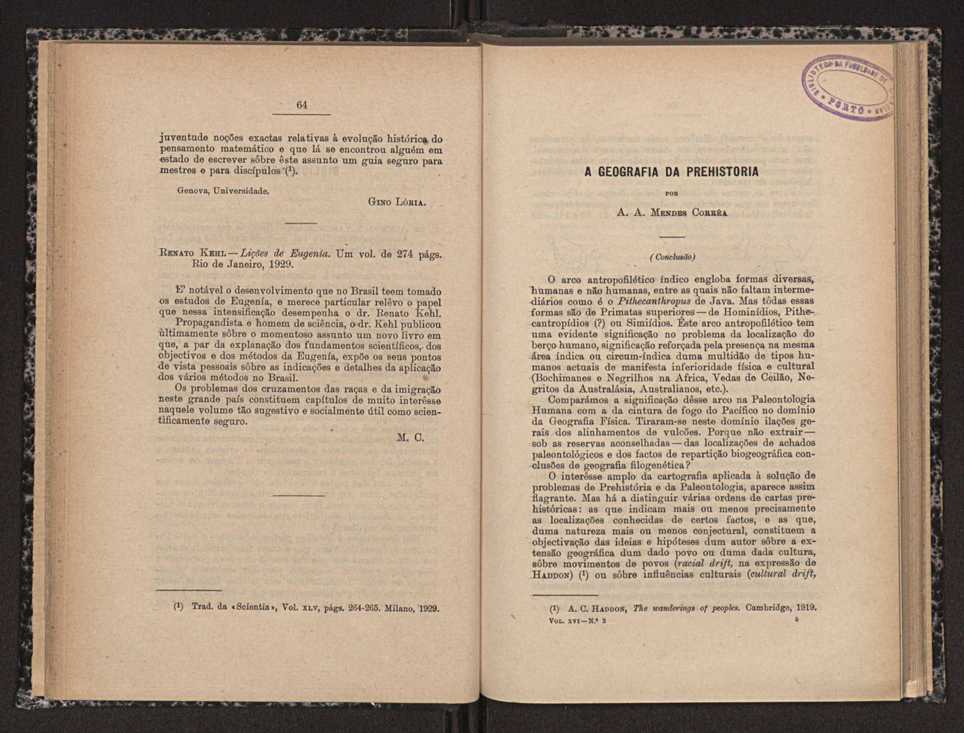 Anais da Faculdade de Sci�ncias do Porto (antigos Annaes Scientificos da Academia Polytecnica do Porto). Vol. 16 34