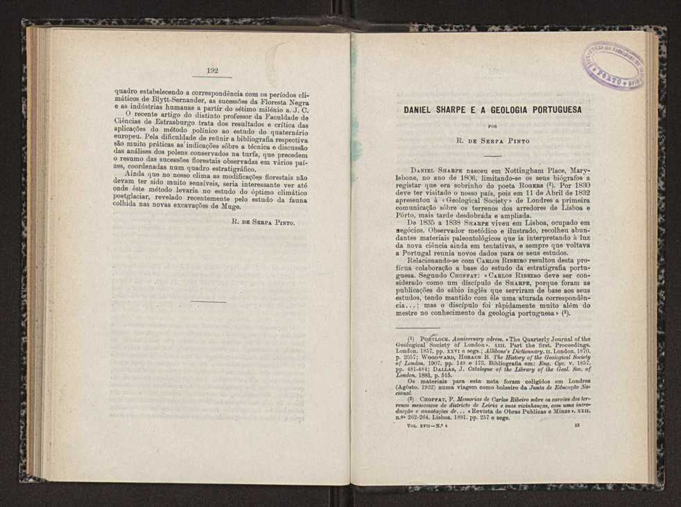 Anais da Faculdade de Scincias do Porto (antigos Annaes Scientificos da Academia Polytecnica do Porto). Vol. 17 101