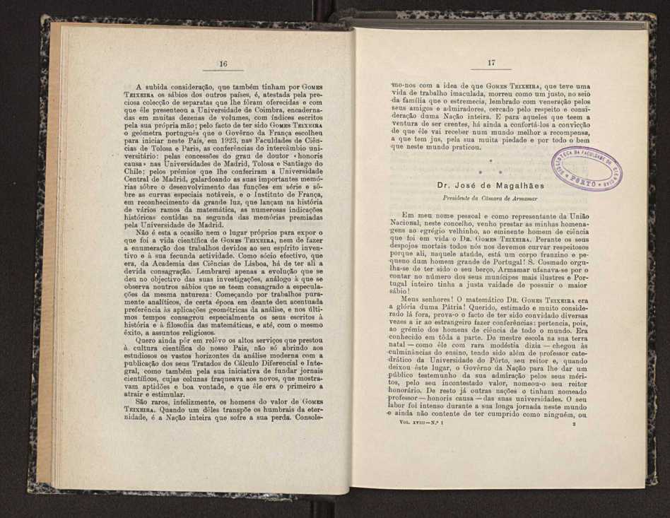 Anais da Faculdade de Scincias do Porto (antigos Annaes Scientificos da Academia Polytecnica do Porto). Vol. 18 10