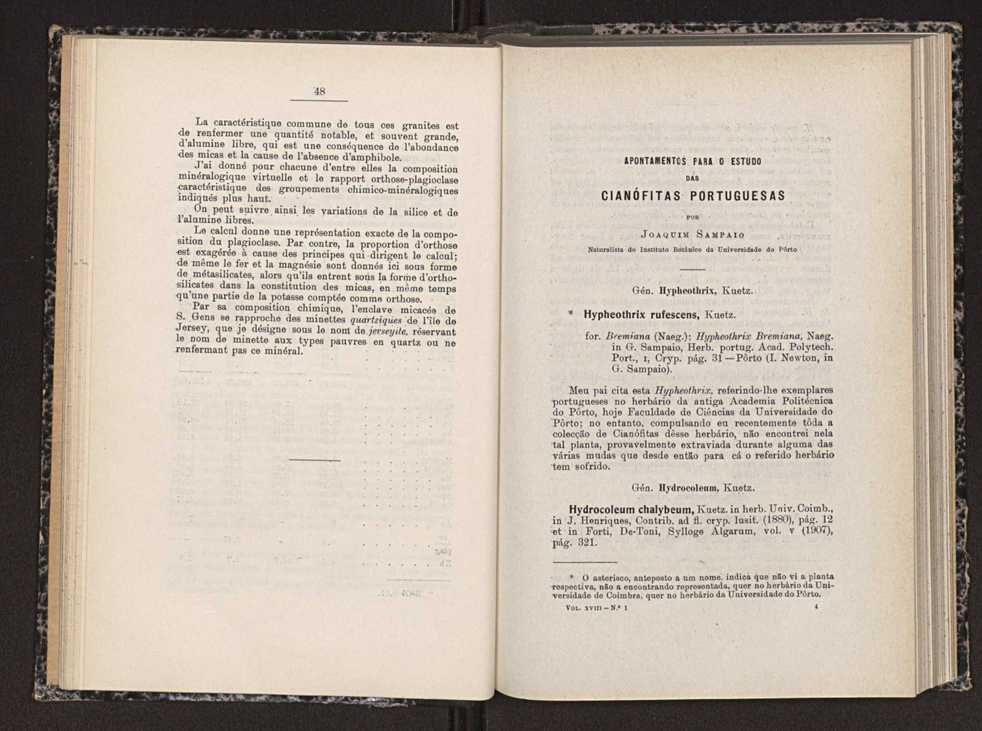 Anais da Faculdade de Scincias do Porto (antigos Annaes Scientificos da Academia Polytecnica do Porto). Vol. 18 26