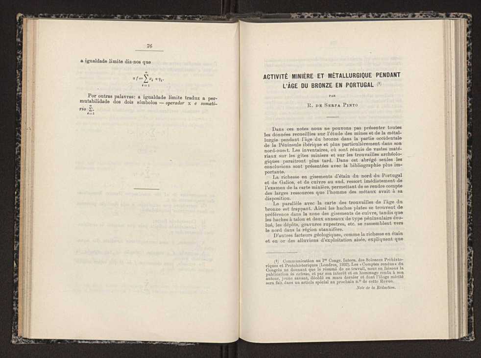 Anais da Faculdade de Scincias do Porto (antigos Annaes Scientificos da Academia Polytecnica do Porto). Vol. 18 40