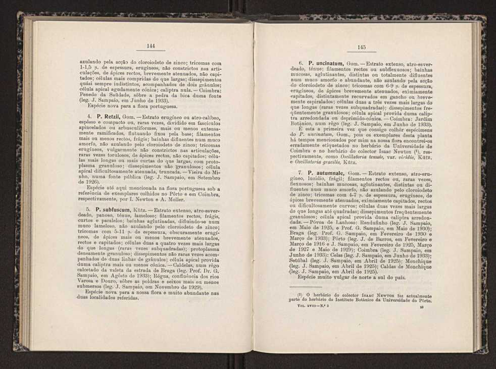 Anais da Faculdade de Scincias do Porto (antigos Annaes Scientificos da Academia Polytecnica do Porto). Vol. 18 75