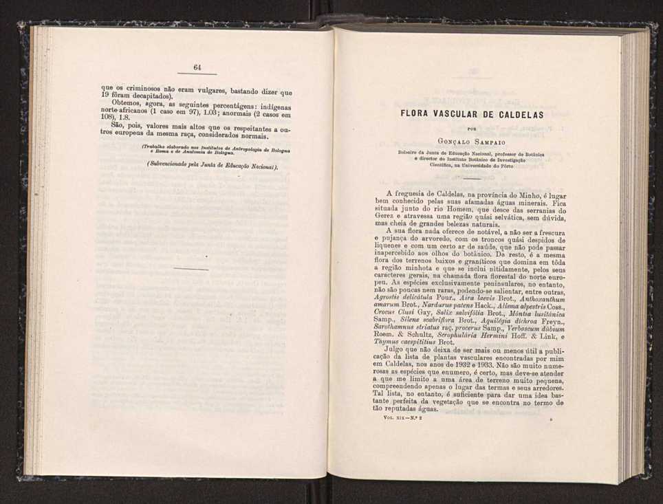 Anais da Faculdade de Scincias do Porto (antigos Annaes Scientificos da Academia Polytecnica do Porto). Vol. 19 35