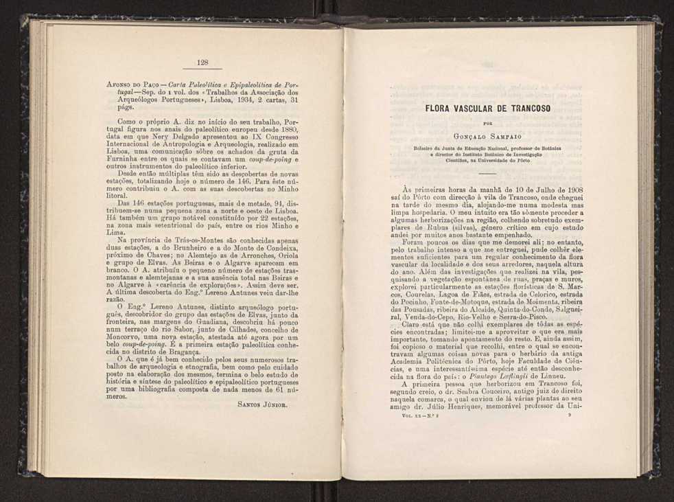 Anais da Faculdade de Scincias do Porto (antigos Annaes Scientificos da Academia Polytecnica do Porto). Vol. 20 70