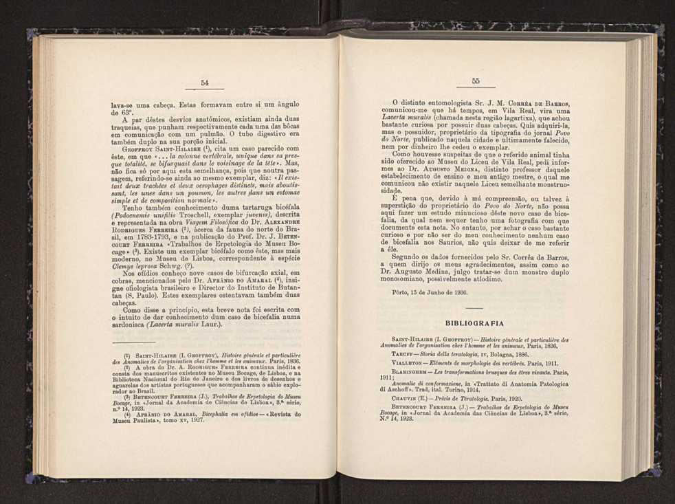 Anais da Faculdade de Scincias do Porto (antigos Annaes Scientificos da Academia Polytecnica do Porto). Vol. 22 29