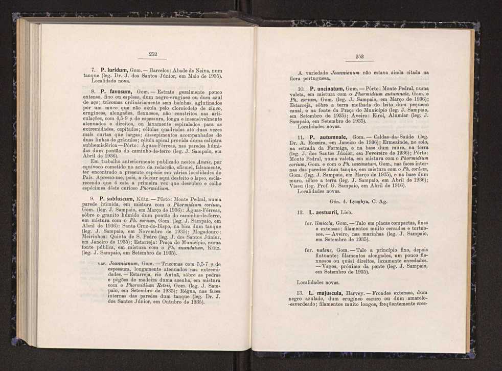 Anais da Faculdade de Scincias do Porto (antigos Annaes Scientificos da Academia Polytecnica do Porto). Vol. 22 135