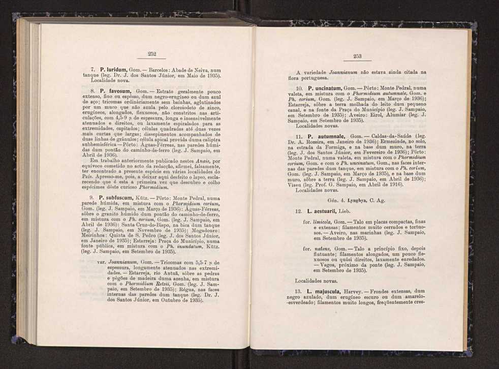 Anais da Faculdade de Scincias do Porto (antigos Annaes Scientificos da Academia Polytecnica do Porto). Vol. 22 135