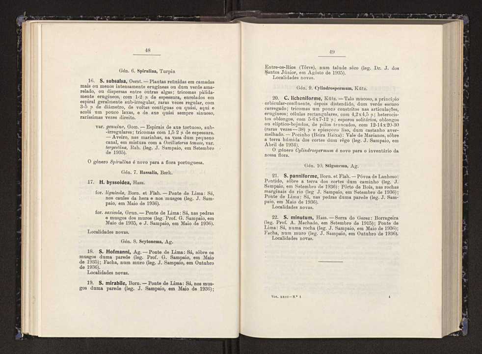 Anais da Faculdade de Scincias do Porto (antigos Annaes Scientificos da Academia Polytecnica do Porto). Vol. 23 27