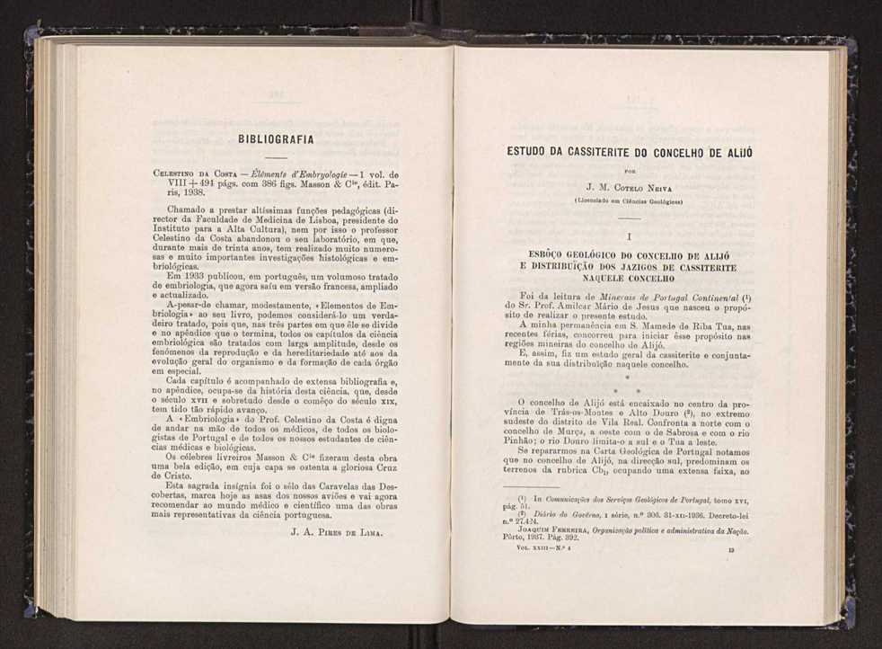 Anais da Faculdade de Scincias do Porto (antigos Annaes Scientificos da Academia Polytecnica do Porto). Vol. 23 99