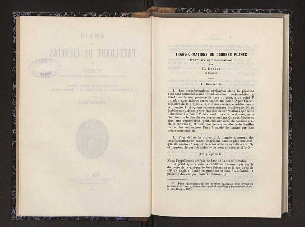 Anais da Faculdade de Scincias do Porto (antigos Annaes Scientificos da Academia Polytecnica do Porto). Vol. 26 4