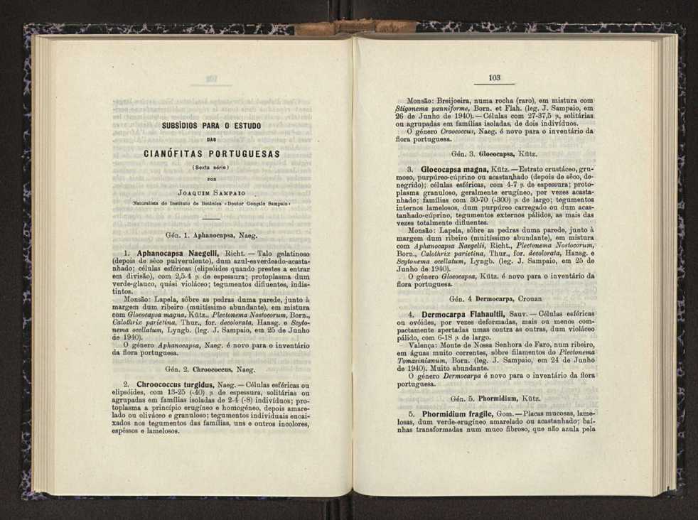 Anais da Faculdade de Sci�ncias do Porto (antigos Annaes Scientificos da Academia Polytecnica do Porto). Vol. 26 53