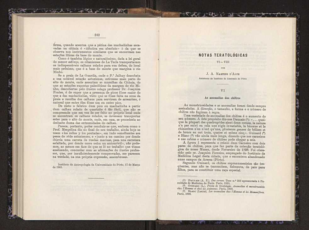 Anais da Faculdade de Scincias do Porto (antigos Annaes Scientificos da Academia Polytecnica do Porto). Vol. 26 130