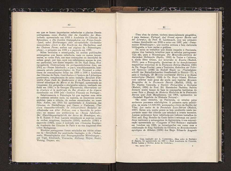 Anais da Faculdade de Sci�ncias do Porto (antigos Annaes Scientificos da Academia Polytecnica do Porto). Vol. 27 42