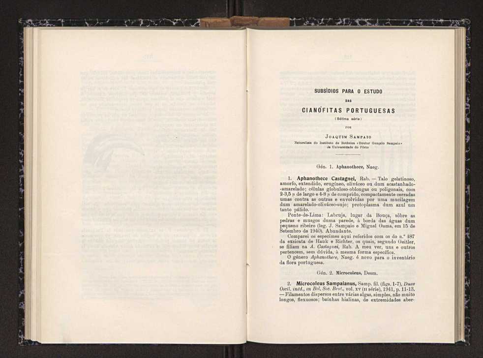 Anais da Faculdade de Scincias do Porto (antigos Annaes Scientificos da Academia Polytecnica do Porto). Vol. 27 61