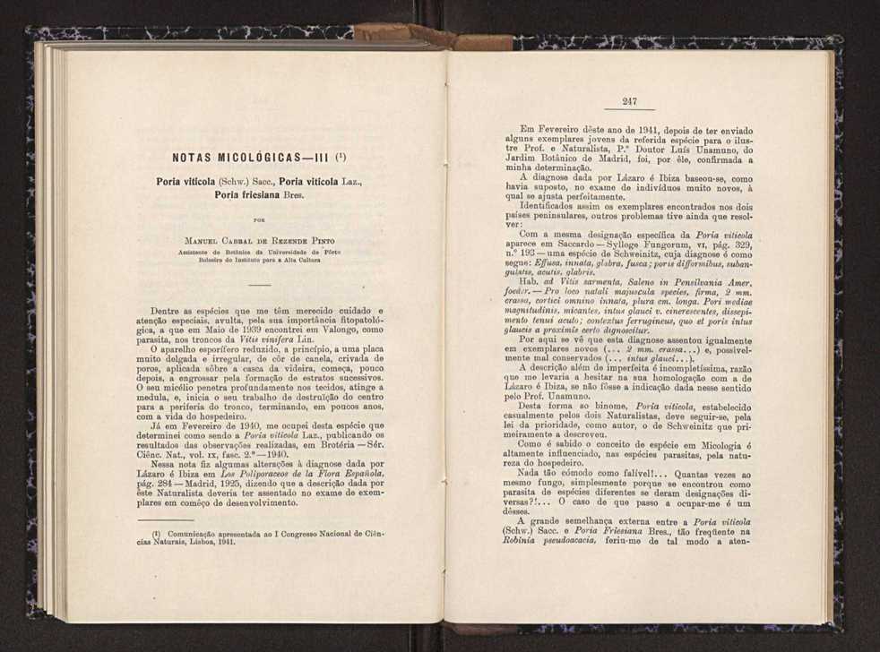 Anais da Faculdade de Scincias do Porto (antigos Annaes Scientificos da Academia Polytecnica do Porto). Vol. 27 126