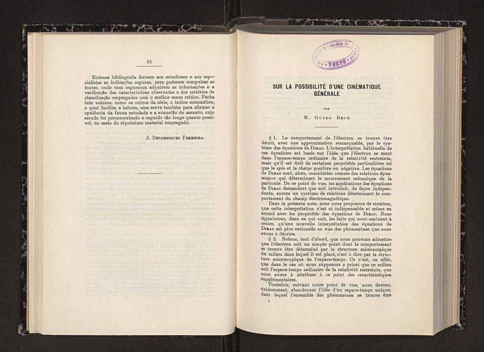 Anais da Faculdade de Scincias do Porto (antigos Annaes Scientificos da Academia Polytecnica do Porto). Vol. 28 37