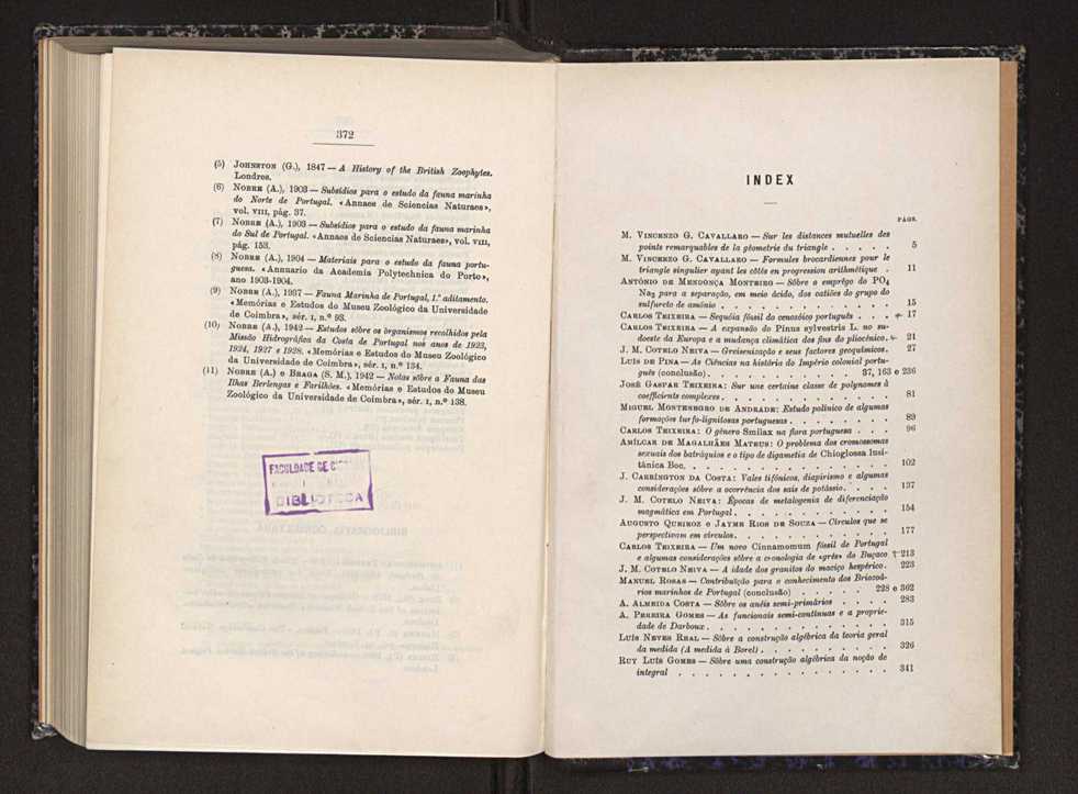 Anais da Faculdade de Scincias do Porto (antigos Annaes Scientificos da Academia Polytecnica do Porto). Vol. 29 193