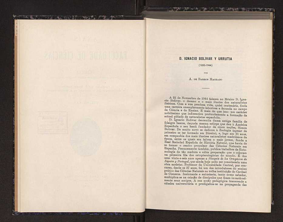 Anais da Faculdade de Scincias do Porto (antigos Annaes Scientificos da Academia Polytecnica do Porto). Vol. 30 5