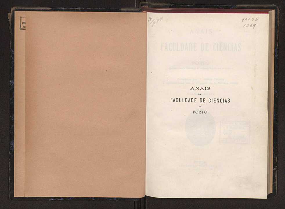 Anais da Faculdade de Scincias do Porto (antigos Annaes Scientificos da Academia Polytecnica do Porto). Vol. 34 3