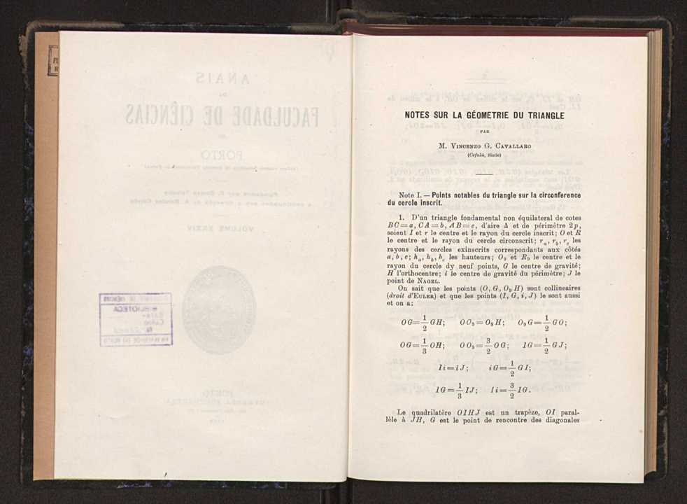 Anais da Faculdade de Sci�ncias do Porto (antigos Annaes Scientificos da Academia Polytecnica do Porto). Vol. 34 5