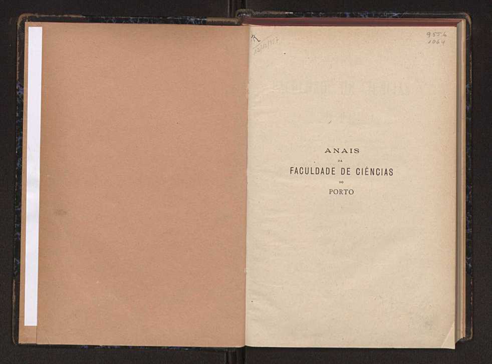 Anais da Faculdade de Scincias do Porto (antigos Annaes Scientificos da Academia Polytecnica do Porto). Vol. 37 3