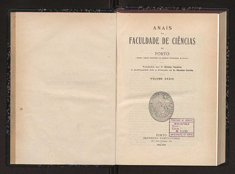 Anais da Faculdade de Scincias do Porto (antigos Annaes Scientificos da Academia Polytecnica do Porto). Vol. 39 4