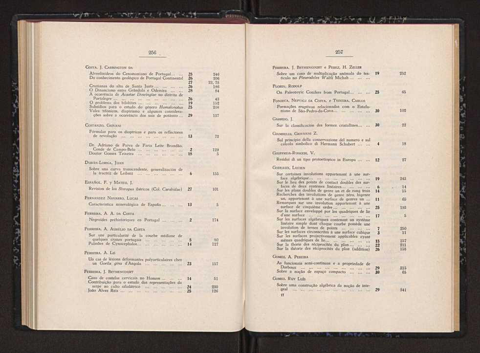 Anais da Faculdade de Scincias do Porto (antigos Annaes Scientificos da Academia Polytecnica do Porto). Vol. 39 141