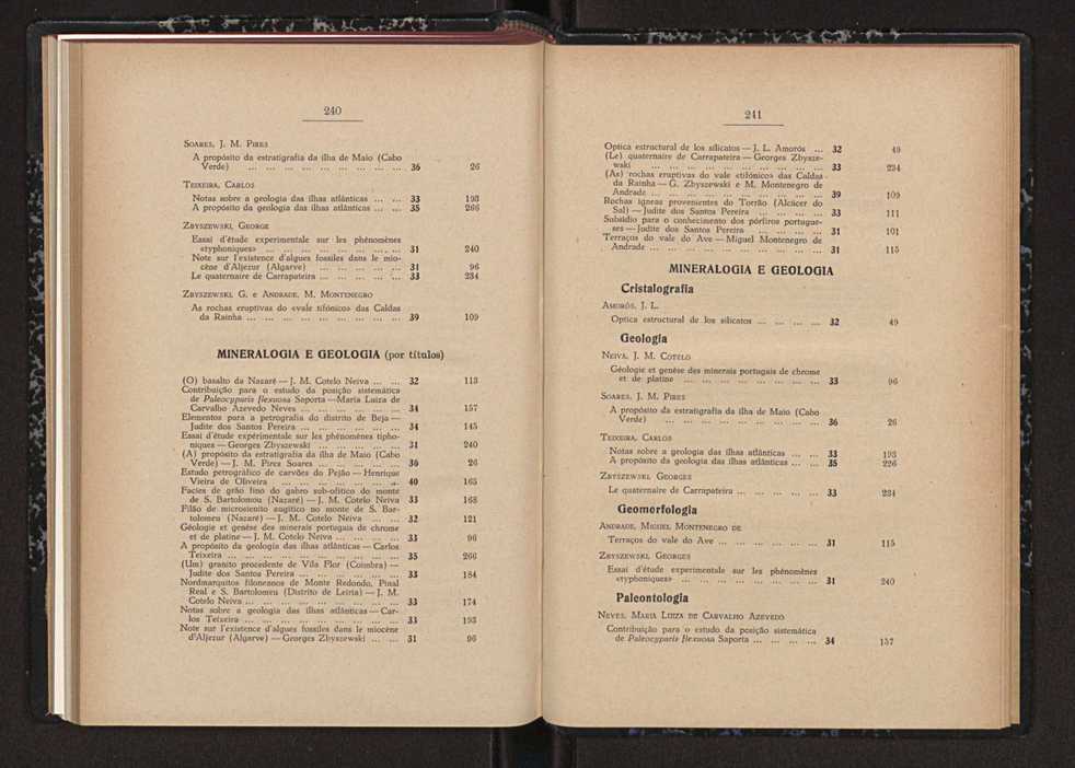 Anais da Faculdade de Scincias do Porto (antigos Annaes Scientificos da Academia Polytecnica do Porto). Vol. 41 139