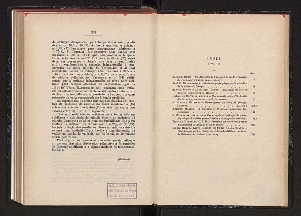 Anais da Faculdade de Scincias do Porto (antigos Annaes Scientificos da Academia Polytecnica do Porto). Vol. 45 154