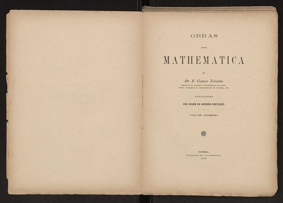Obras sobre mathematica. Vol. 1  4