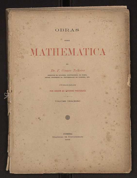 Obras sobre mathematica. Vol. 3 1