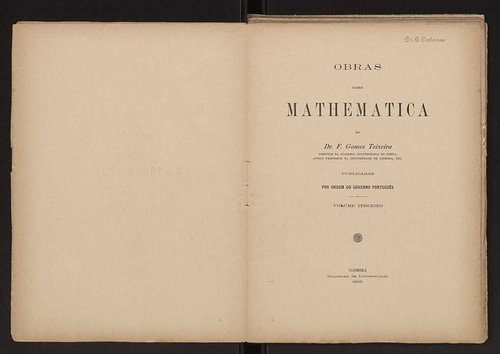 Obras sobre mathematica. Vol. 3 3