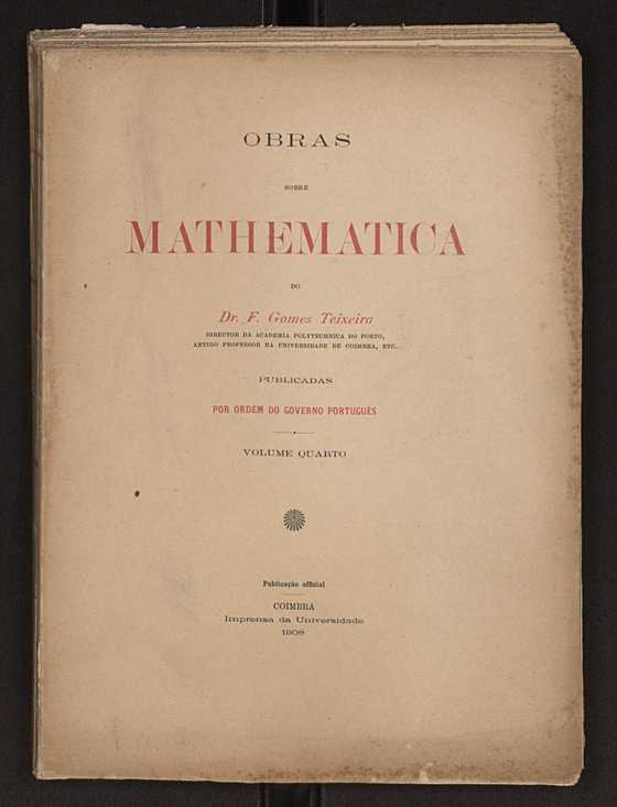 Obras sobre mathematica. Vol. 4 1