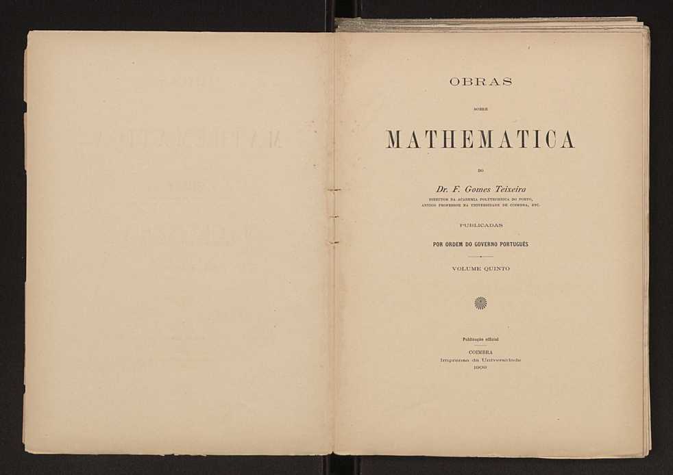 Obras sobre mathematica. Vol. 5 3