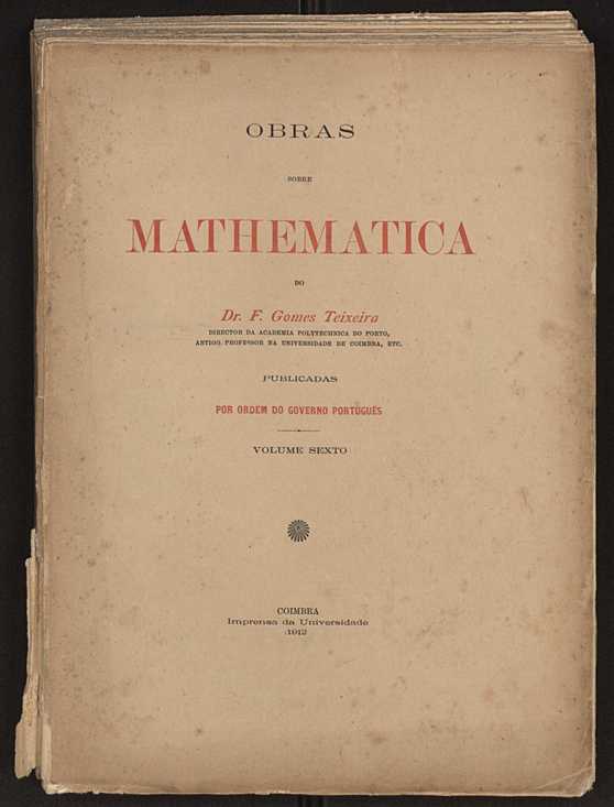 Obras sobre mathematica. Vol. 6 1